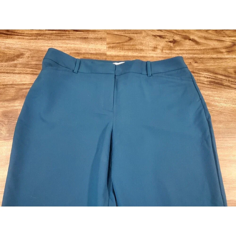 NWOT Liz Claiborne Audra Women's Size 16 Pants Slacks Blue Trousers - Picture 2 of 5